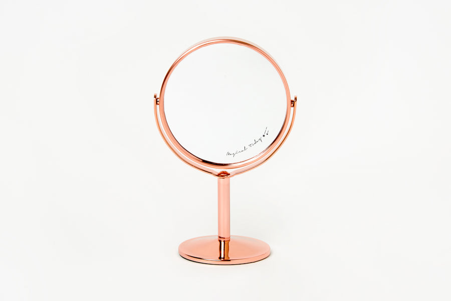 Mini Round Desk Mirror Rose Gold