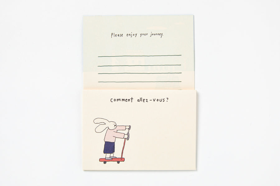 Letter Paper Set Kick Board Rabbit