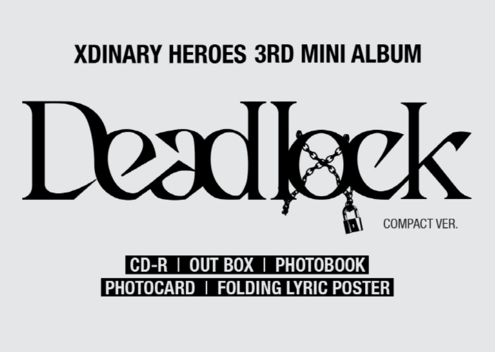 Xdinary Heroes 3rd Mini Albm: Deadlock [Compact Ver.]