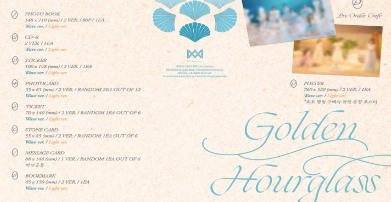 Oh My Girl 9th Mini Album: Golden Hourglass