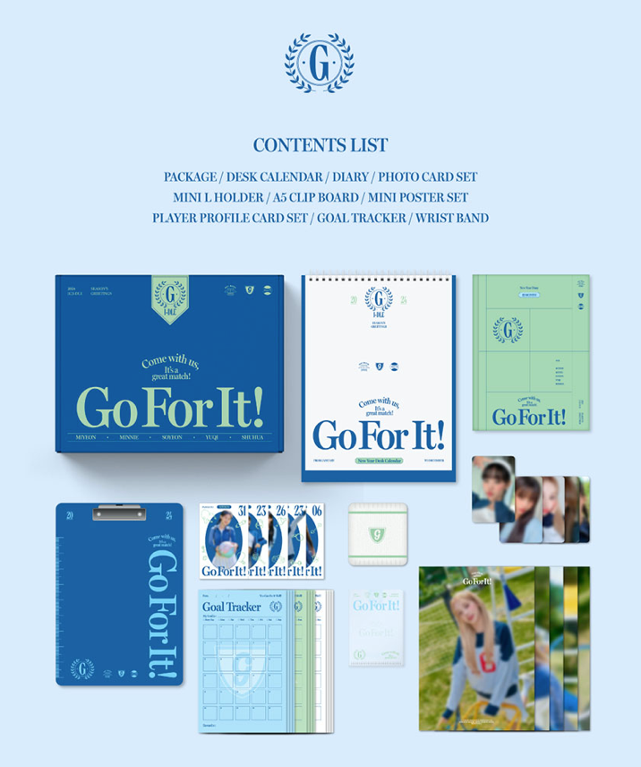 [Pre-Order] (G)I-DLE 2024 SEASON'S GREETINGS GO FOR IT