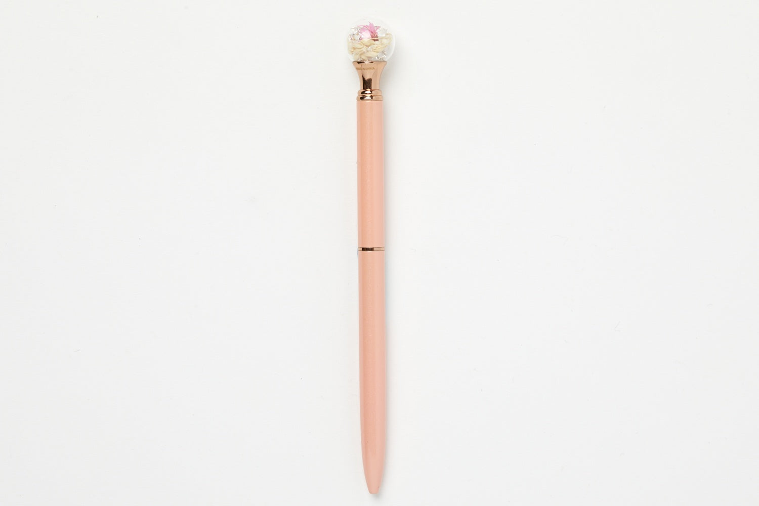 Pen Glass Flower Pink