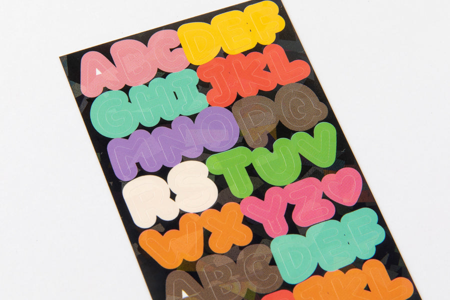 Seal Sticker Alphabet Color