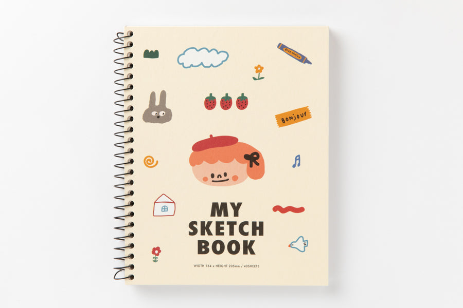 Drawing Notebook "My Sketch Book" Girl