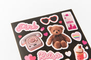 Sticker Teddy Bear, Bunny & Ice Cream