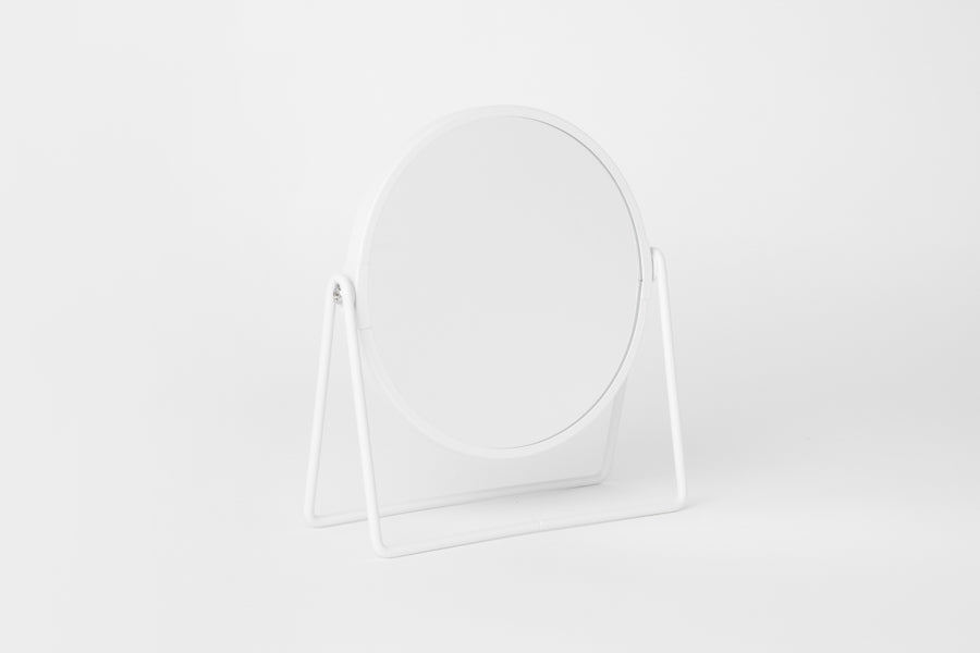 Triple Table Mirror White