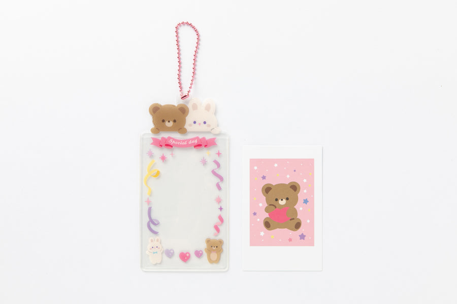 Photo Card Holder Bear & Bunny