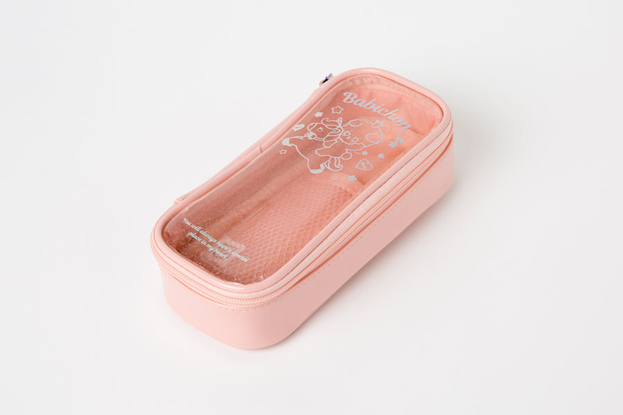PVC Pen Case Bichon Pink