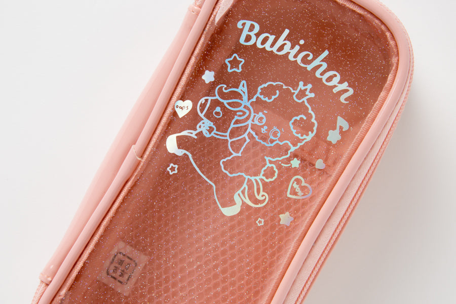 PVC Pen Case Bichon Pink
