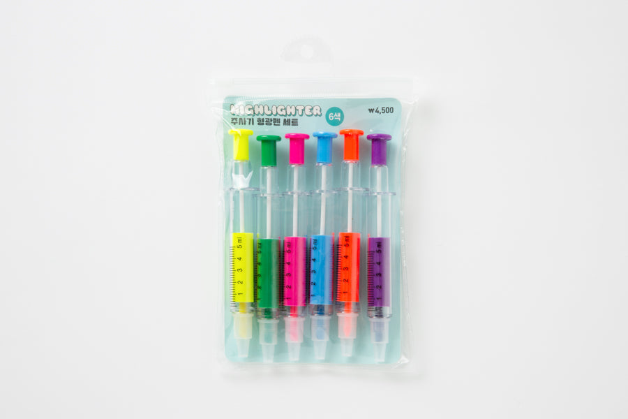 Highlighter Set Syringe 6-Color