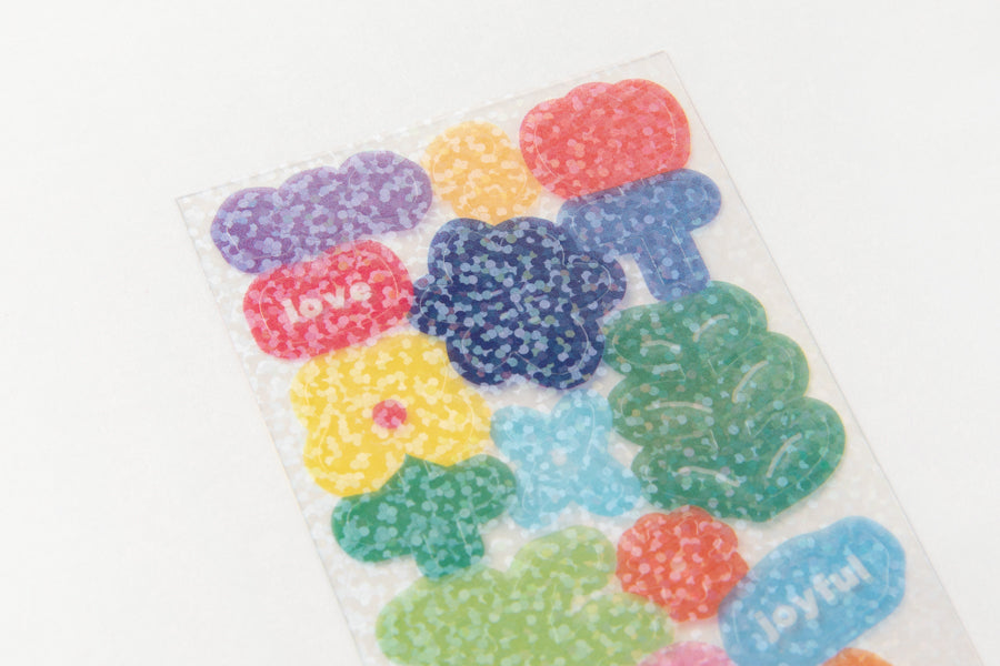 Seal Sticker Nature Transparent Glitter
