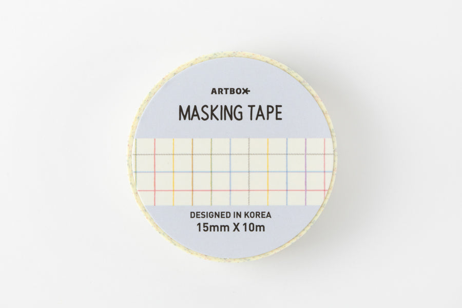 Masking Tape Rainbow Grid 15mm