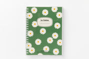Spring Notebook Green Daisy