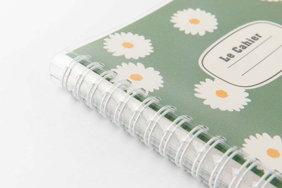 Spring Notebook Green Daisy