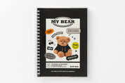 Spring Notebook Black Teddy Bear