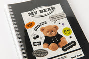 Spring Notebook Black Teddy Bear
