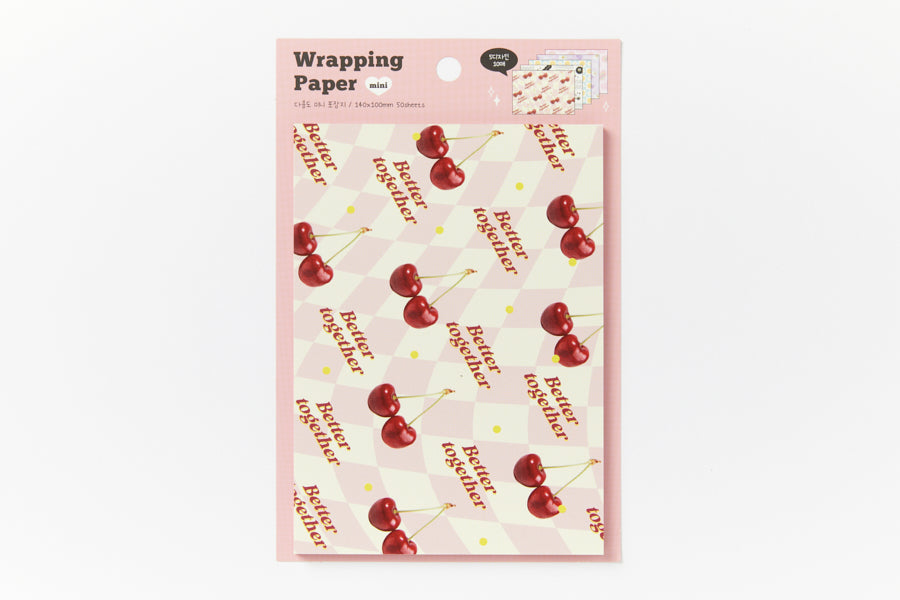 Mini Wrapping Paper Set Cherry