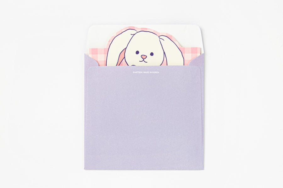 Standing Card Rabbit 'Adorable You'