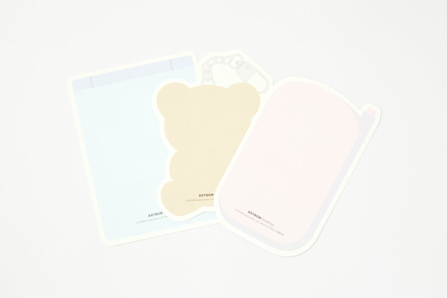 Retro Card Set Bear & Rabbit