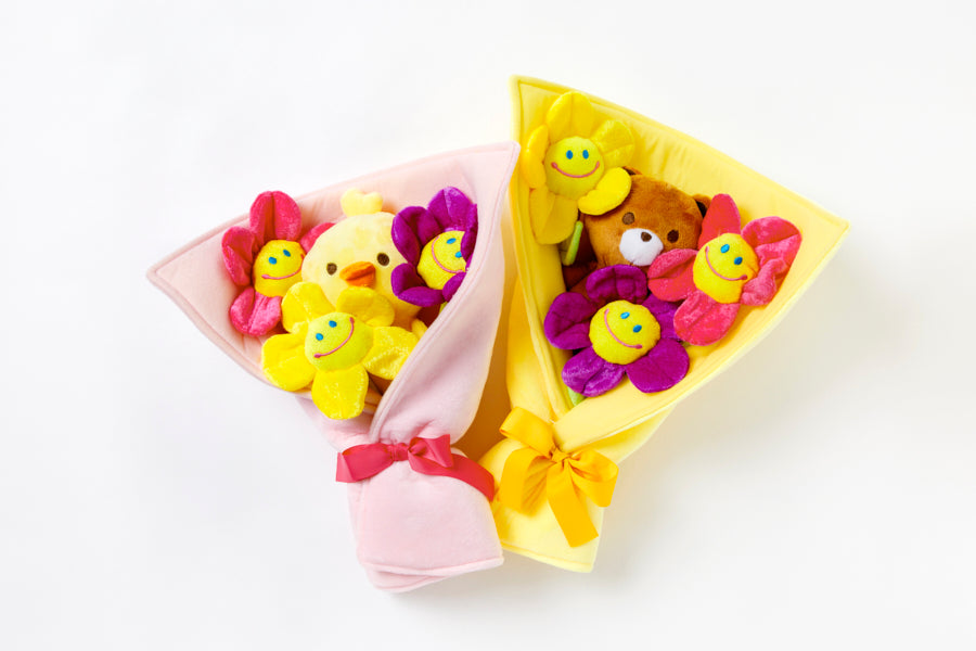 Plush Bouquet Smile Bear