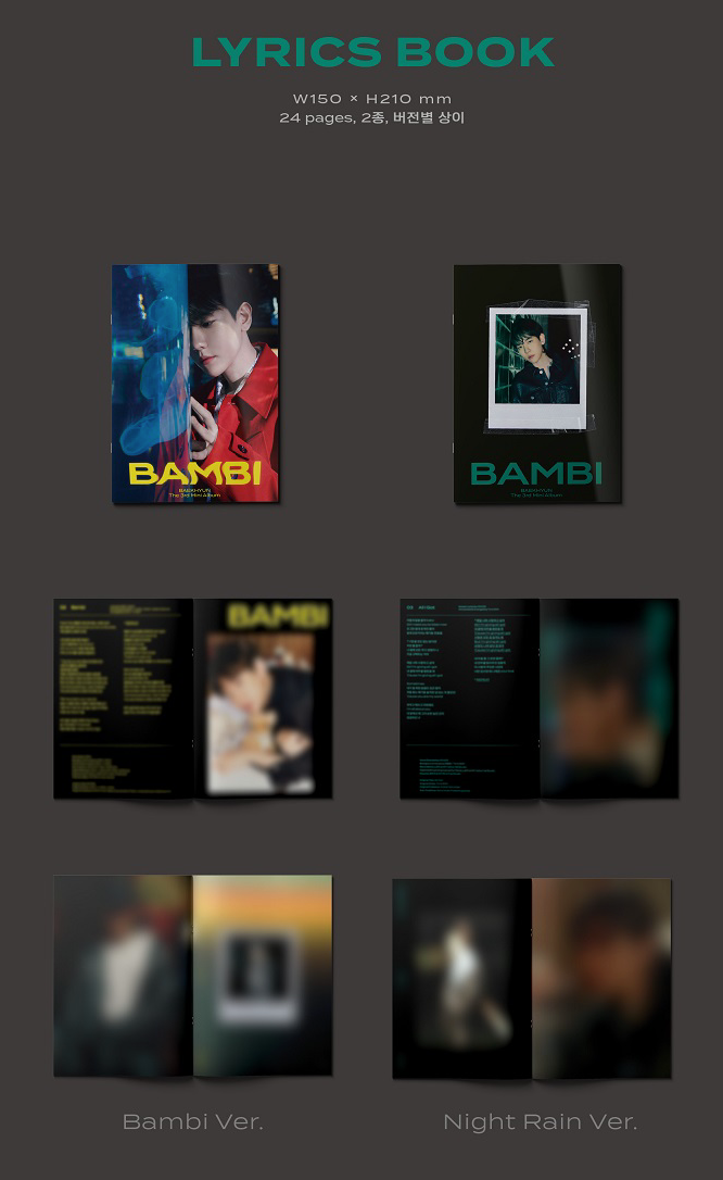 Baekhyun 3rd Mini Album: Bambi [Photo Book Ver.]