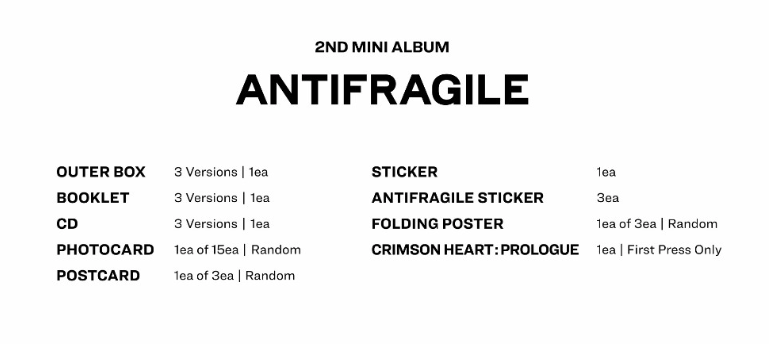 Le Sserafim 2nd Mini Album: Antifragile