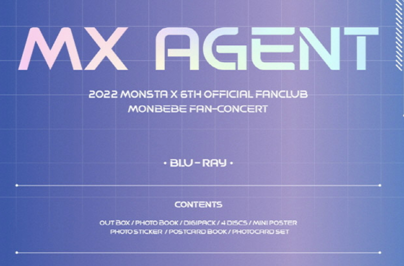 MONSTA X 2022 6TH OFFICIAL FANCLUB MONBEBE FAN-CONCERT [MX AGENT] Blu-ray