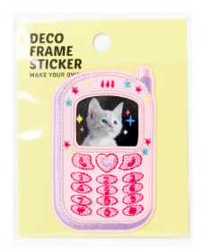 Wappen Sticker Frame Cat Phone