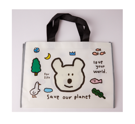 Tarpaulin Bag "Save Our Planet" Bear L