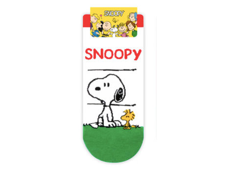Snoopy Sneaker Socks White
