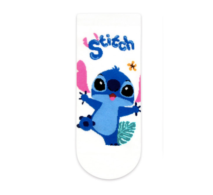 Disney Ankle Socks Stitch Cheering