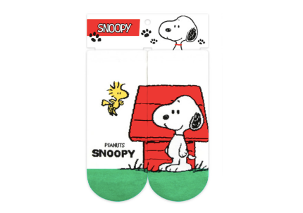 Snoopy Couple Socks White