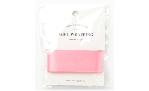 Gift Wrapping Ribbon Light Pink 25mm