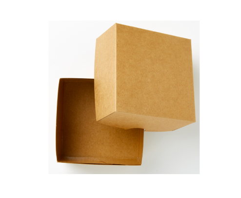 Paper Gift Box Square Simple Kraft Mini