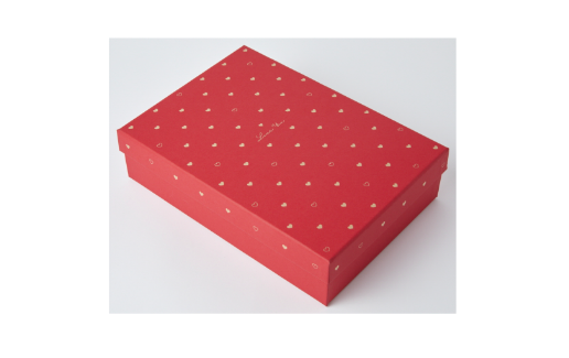 Gift Box 'Love You' Gold Heart Red M
