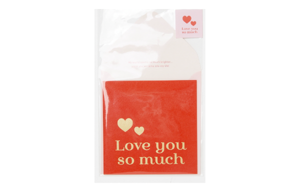 Card 'Love You So Much' Red
