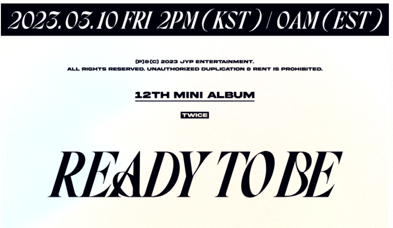 TWICE 12th Mini Album: Ready to Be [Digipack Ver.]