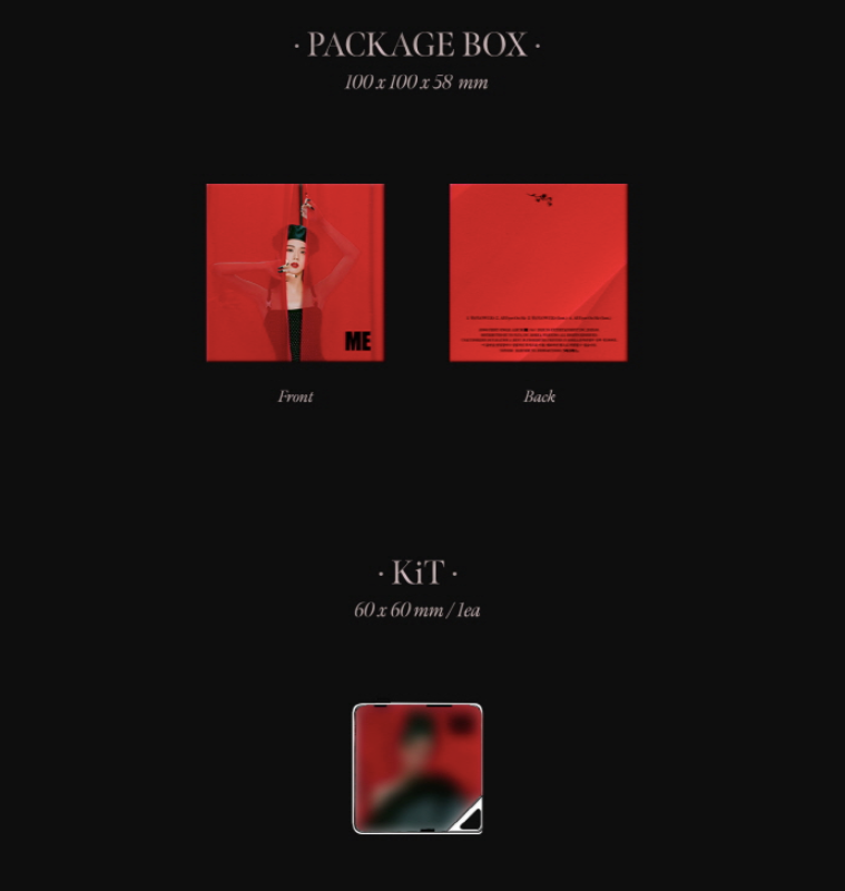 Jisoo (BLACKPINK) 1st Single Album: Me [Kit Ver.]