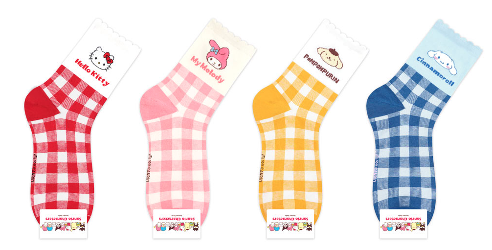 Sanrio Check Long Socks