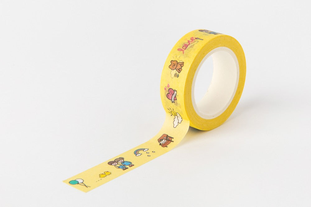 Masking Tape Boy & Girl Yellow 15mm